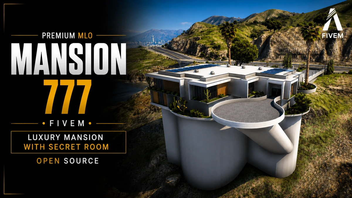 Mansion 777 MLO FiveM | Luxury Mansion with Secret Room | Open Source